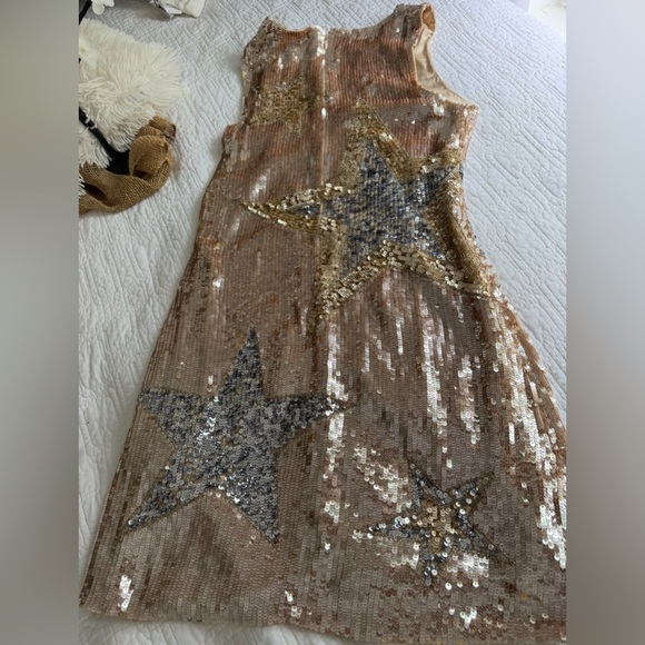 Dress Sequin Star Dress - Gold and Silver - Picture 7 of 11